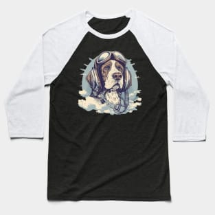 Aviator dog Baseball T-Shirt